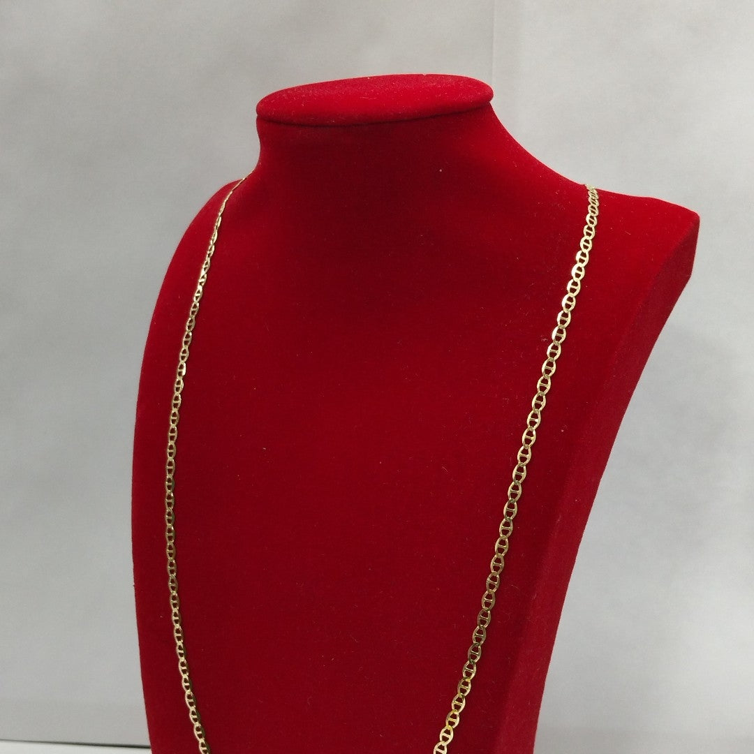 CADENAS TEJIDO GUCHI ORO 10K 60 CM 4.1 GR (NUEVO)