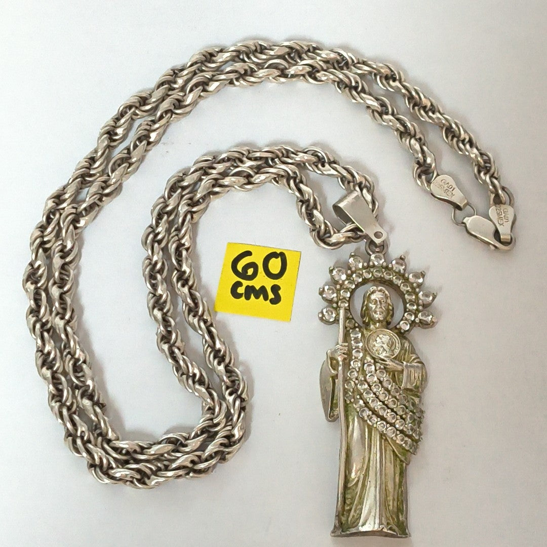 CADENA, DIJE PLATA 55.1 GRMS (SEMINUEVO)