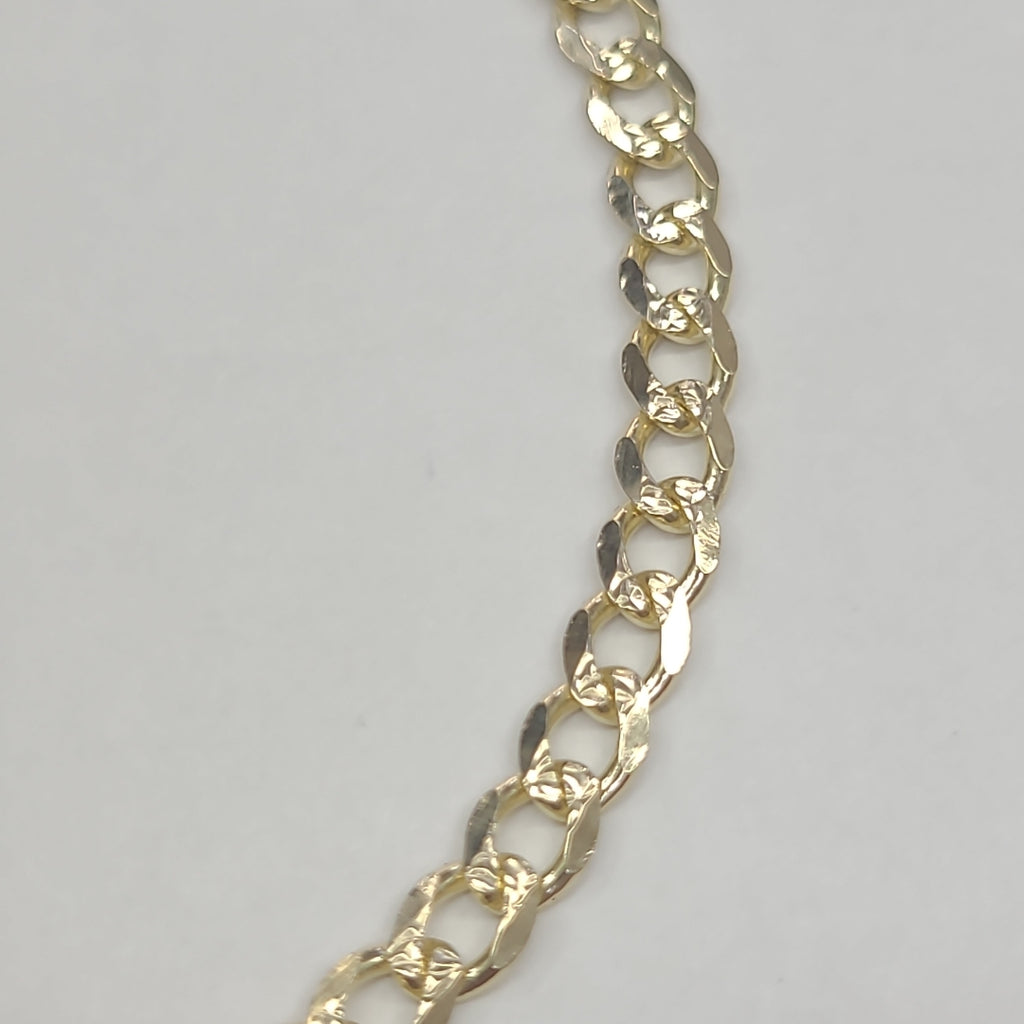PULSERAS BARBADA ORO 14K 21 CM 5.2 GR (NUEVO)