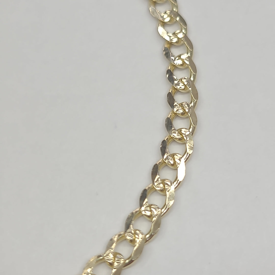 PULSERAS BARBADA ORO 14K 21 CM 5.2 GR (NUEVO)