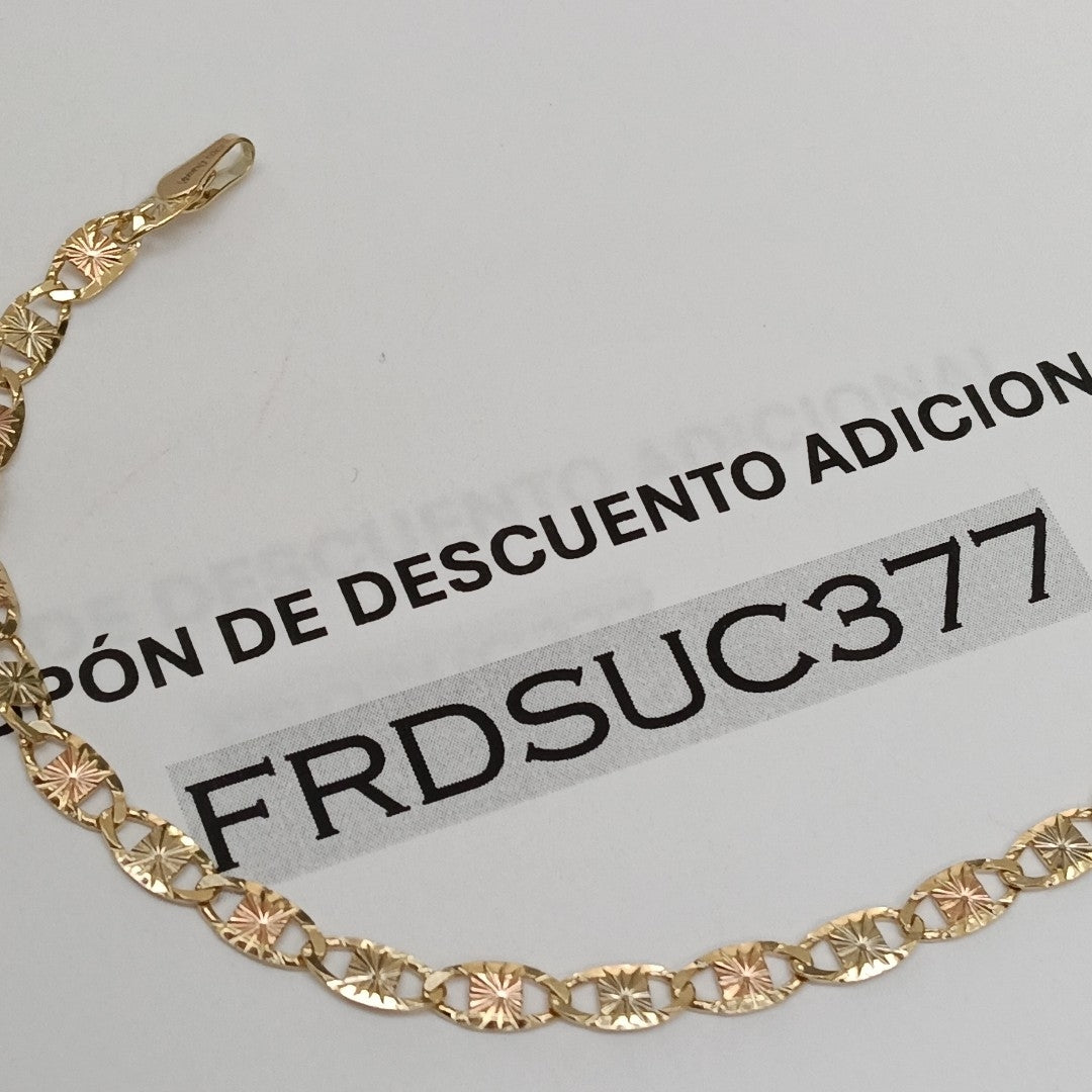 PULSERA TEJIDO GUCHI ORO 14K 18 CM 4.1 GR (NUEVO)