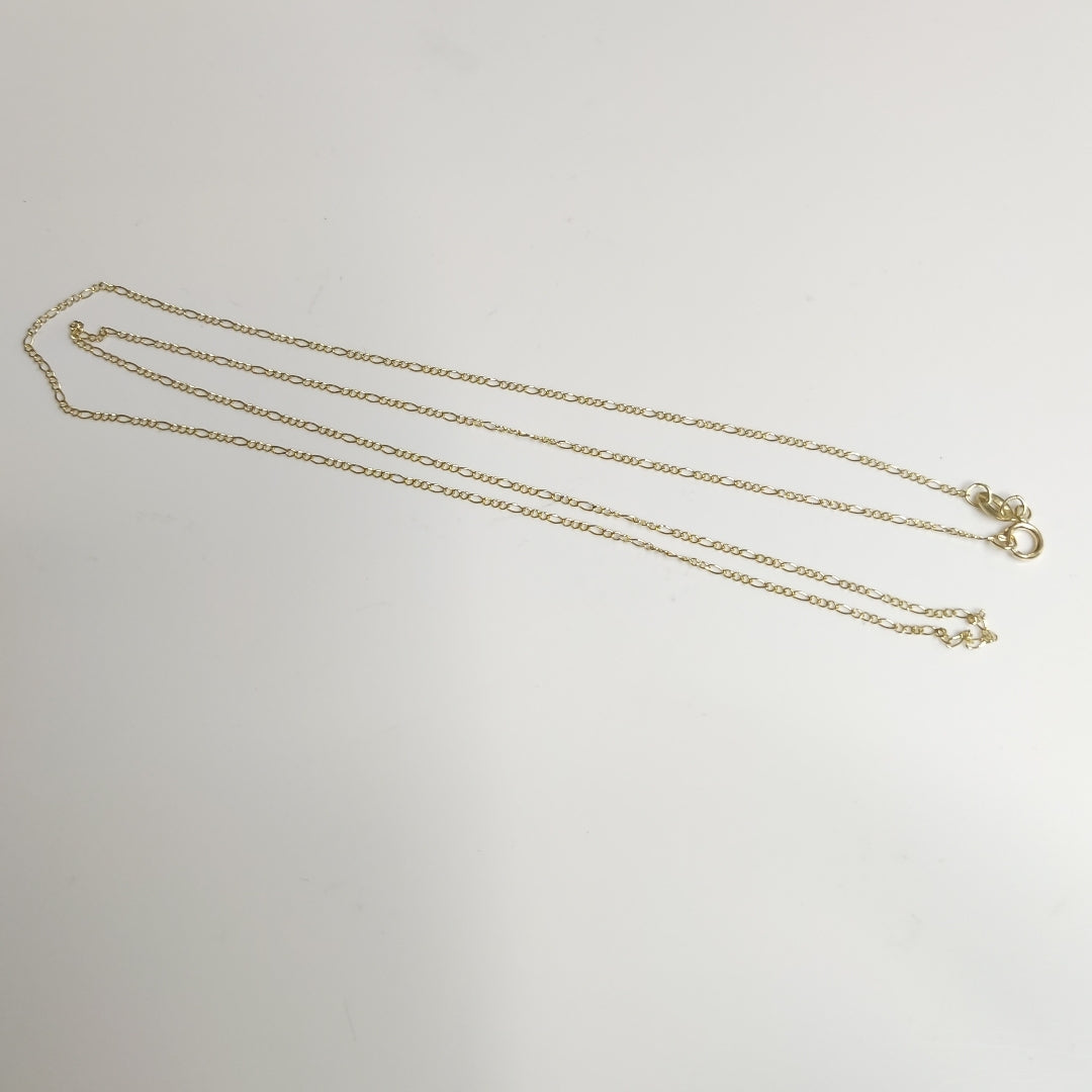 CADENAS TEJIDO 3X1 ORO 10K 60 CM 1.5 GR (NUEVO)