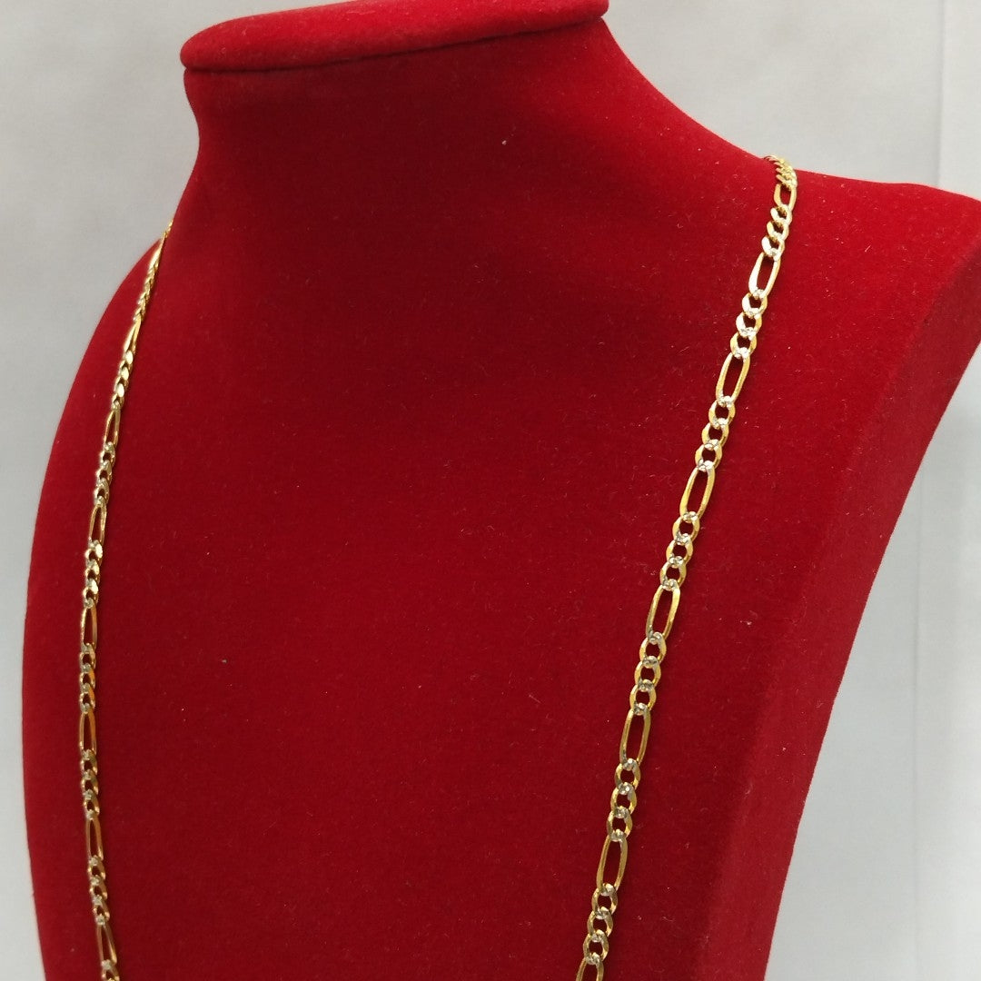 CADENAS 3X1 DIAMANTADA ORO 14K 55 CM 8.6 GR (NUEVO)
