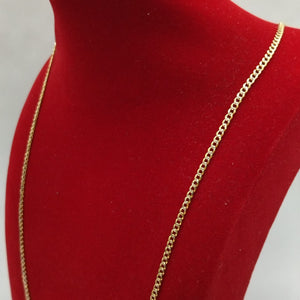CADENAS BARBADA DIAMANTADA ORO 14K 60 CM 6.1 GR (NUEVO)