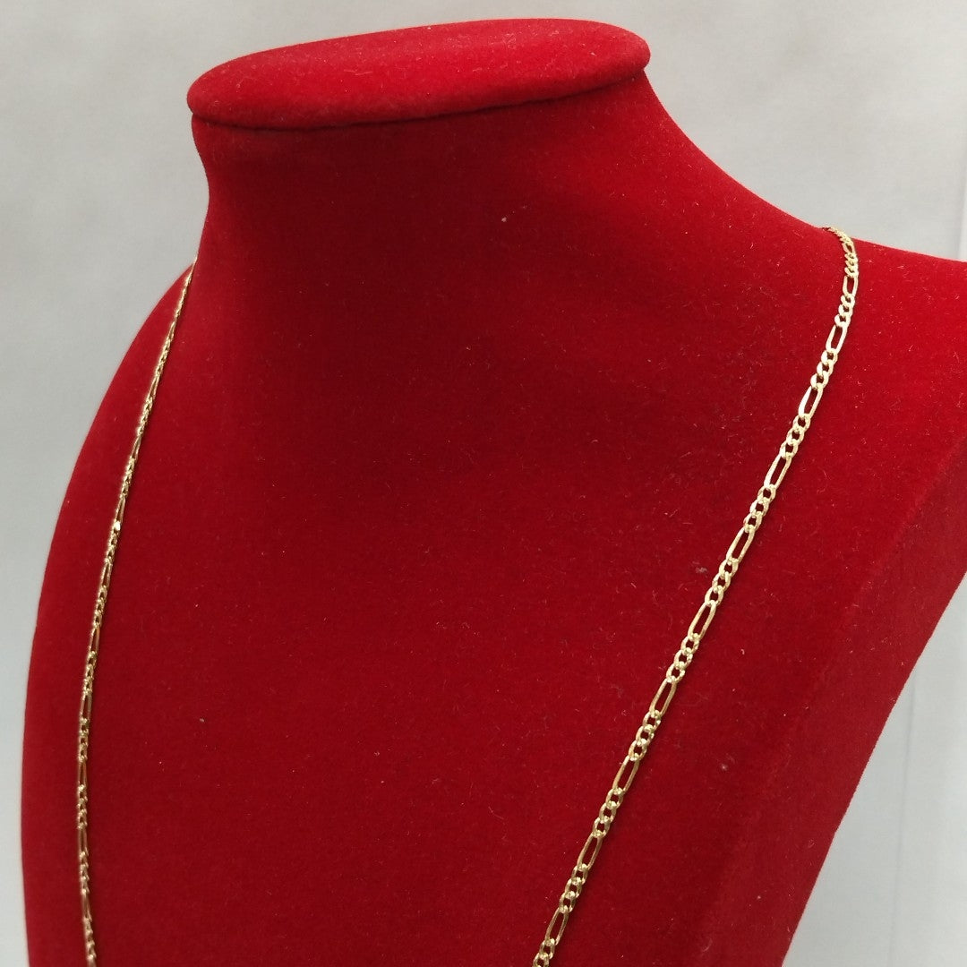 CADENAS TEJIDO 3X1 ORO 14K 55 CM 3.8 GR (NUEVO)