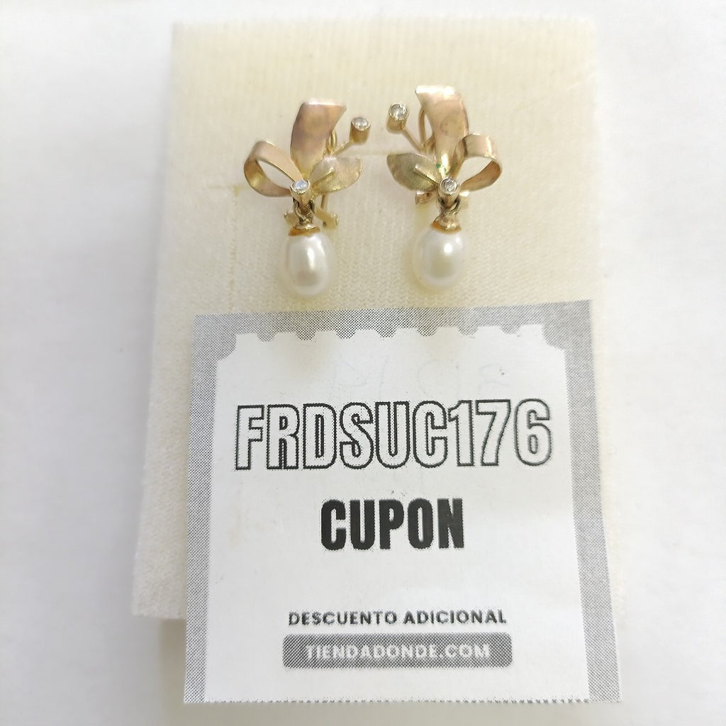 ARETES PAR ORO 10 K 4.1 GRMS (SEMINUEVO)