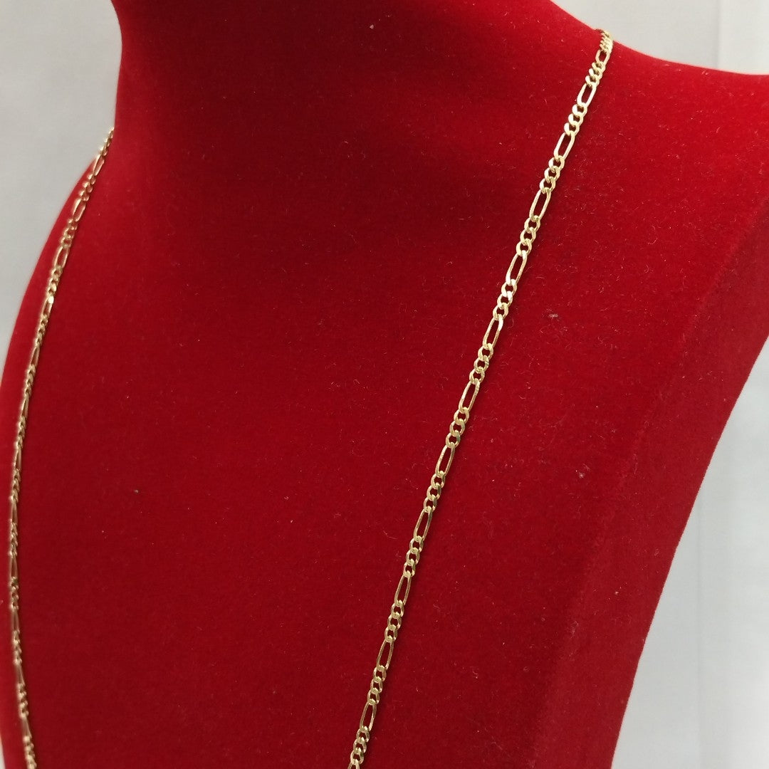 CADENAS TEJIDO 3X1 ORO 10K 50 CM 2.9 GR (NUEVO)