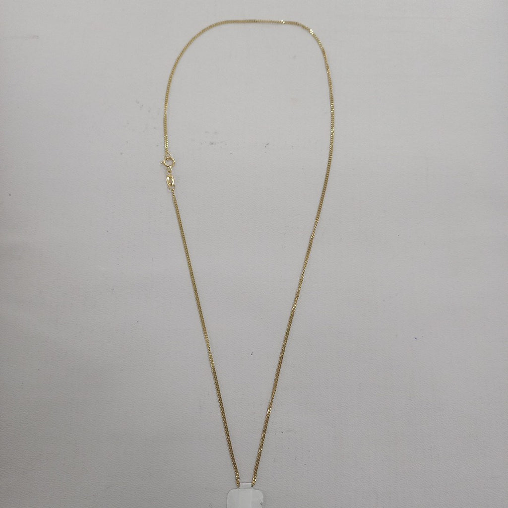 CADENAS TEJIDO BARBADA ORO 10K 50 CM 2.8 GR (NUEVO)