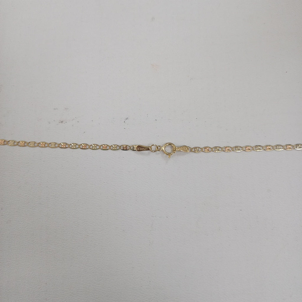 CADENAS TEJIDO GUCHI ORO 10K 55 CM 2.8 GR (NUEVO)