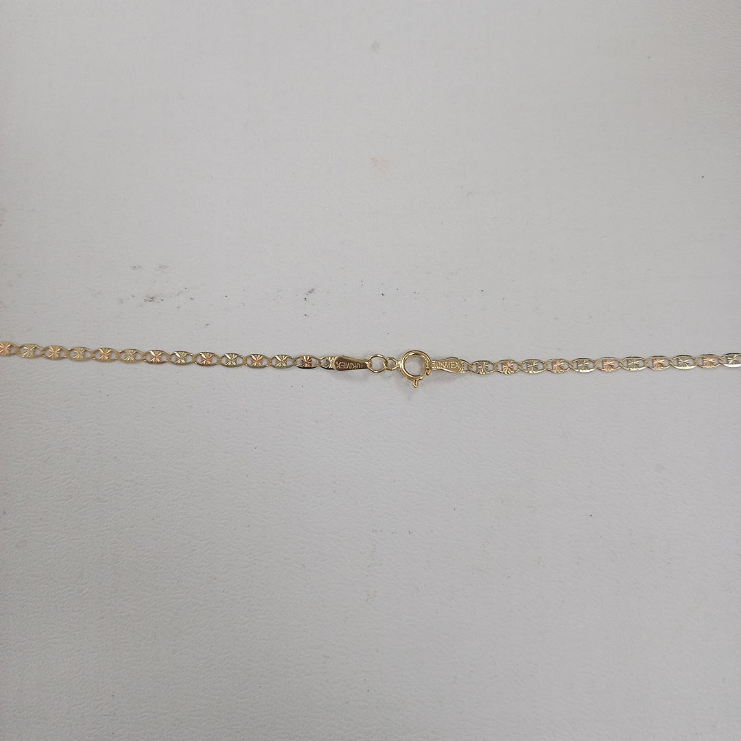 CADENAS TEJIDO GUCHI ORO 10K 55 CM 2.8 GR (NUEVO)