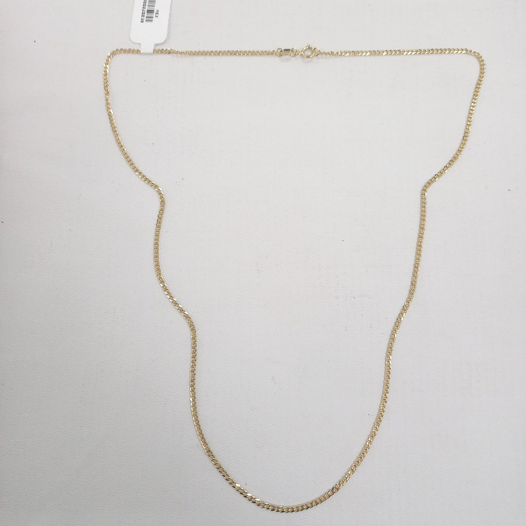 CADENAS TEJIDO BARBADA ORO 10K 55 CM 3.8 GR (NUEVO)