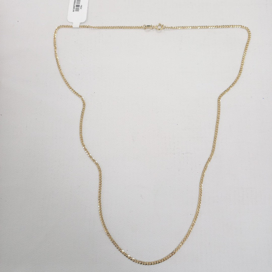 CADENAS TEJIDO BARBADA ORO 10K 55 CM 3.8 GR (NUEVO)