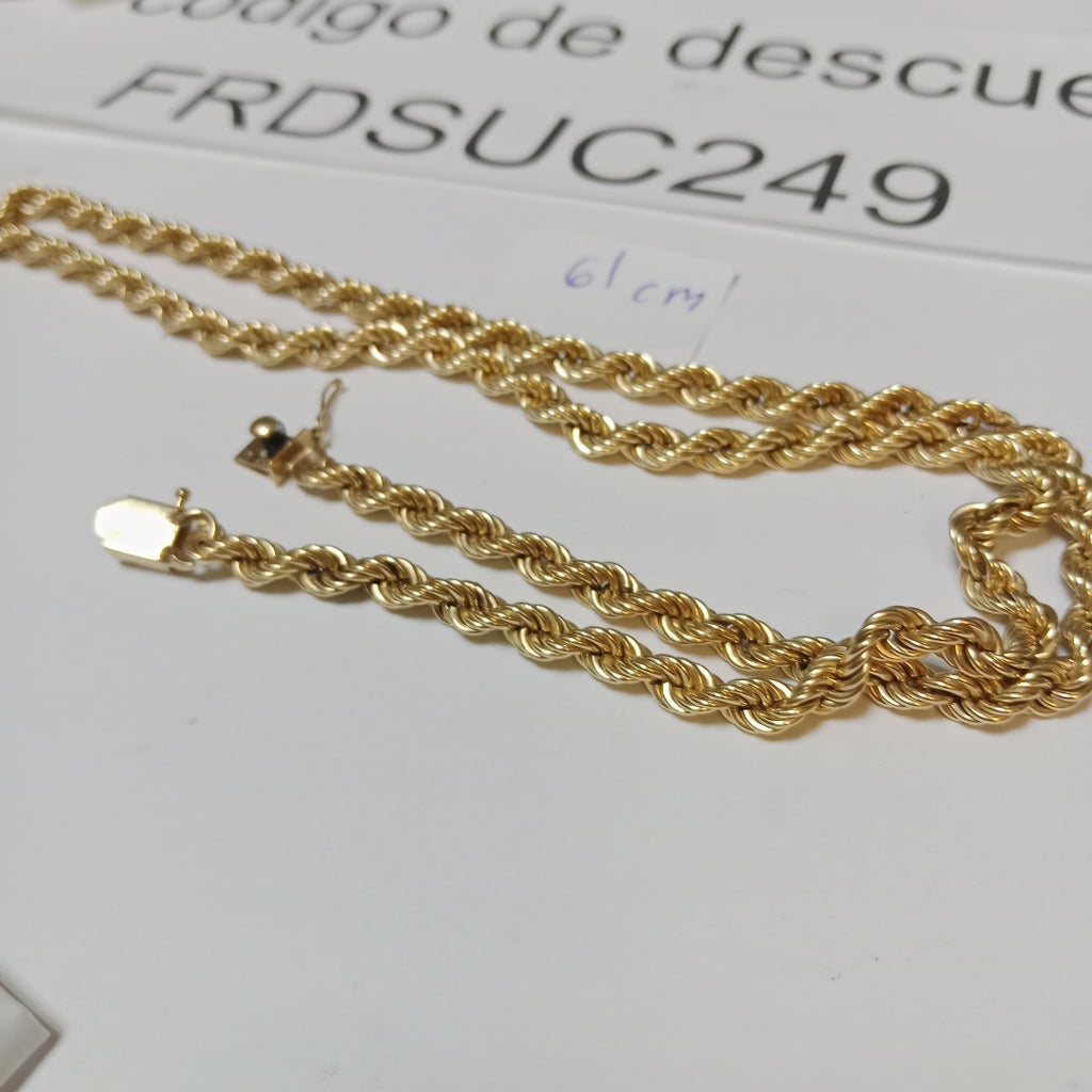 CADENA ORO 14 K 25.5 GRMS (SEMINUEVO)