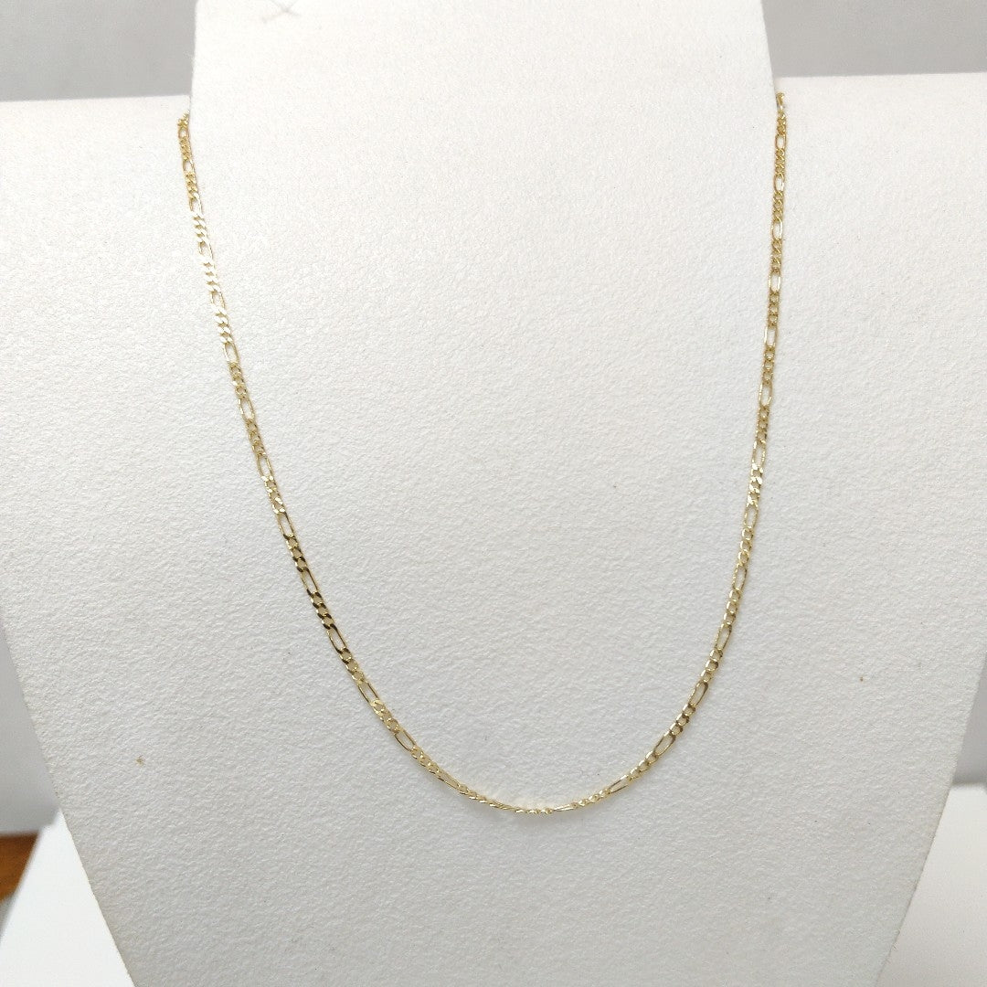 CADENAS TEJIDO 3X1 ORO 14K 55 CM 2.4 GR (NUEVO)