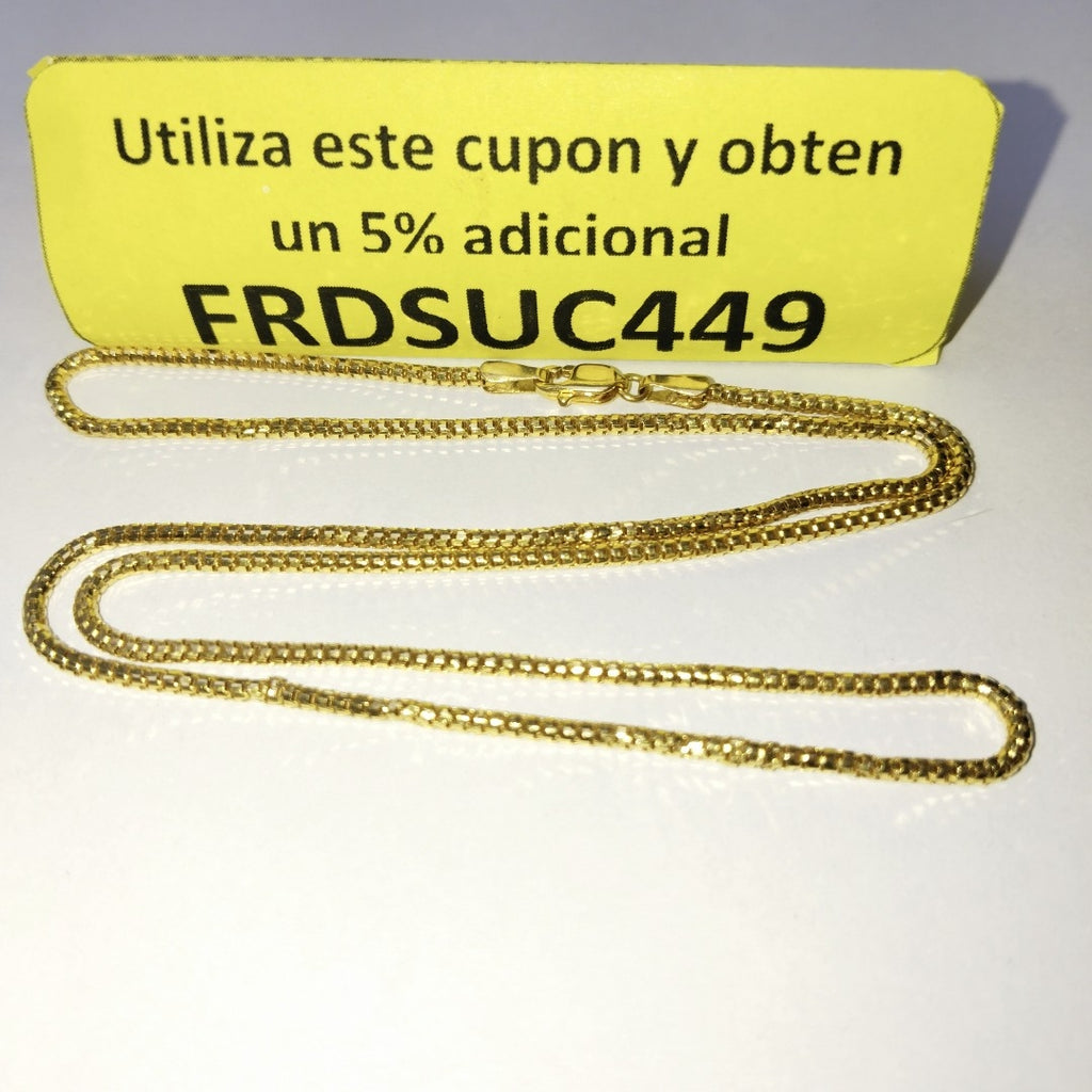CADENA ORO 21 K 7 GRMS (SEMINUEVO)