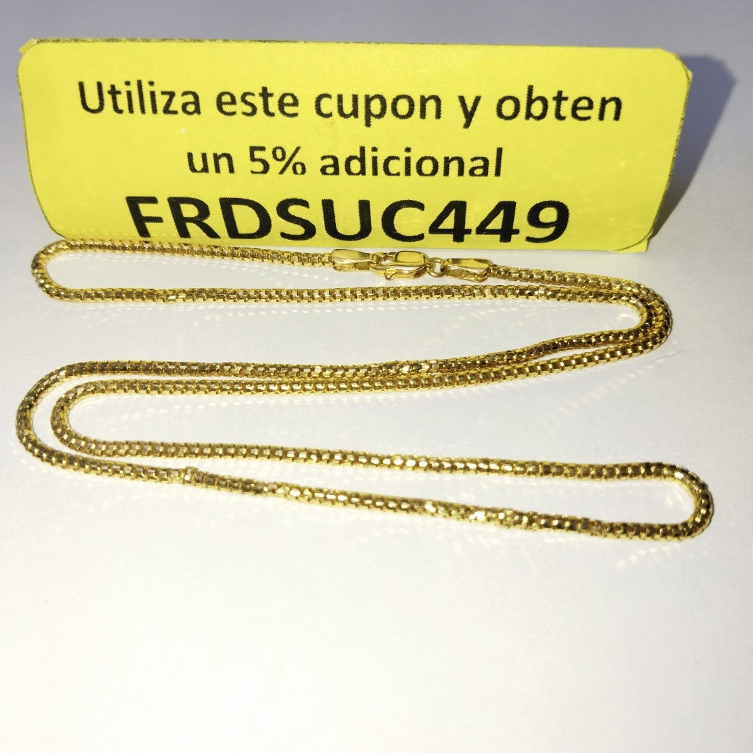 CADENA ORO 21 K 7 GRMS (SEMINUEVO)