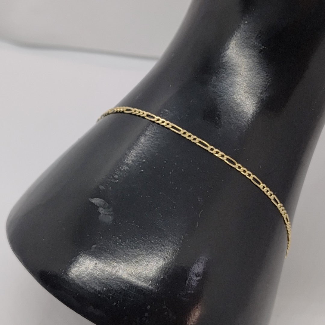 PULSERAS TEJIDO 3X1 ORO 14K 21 CM 1 GR (NUEVO)