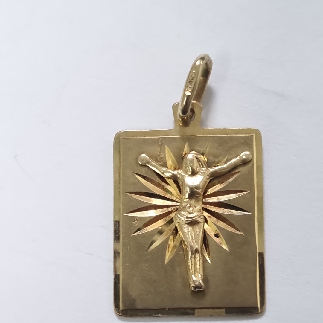 MEDALLA PERSONAL ORO 14 K 2.6 GRMS (SEMINUEVO)