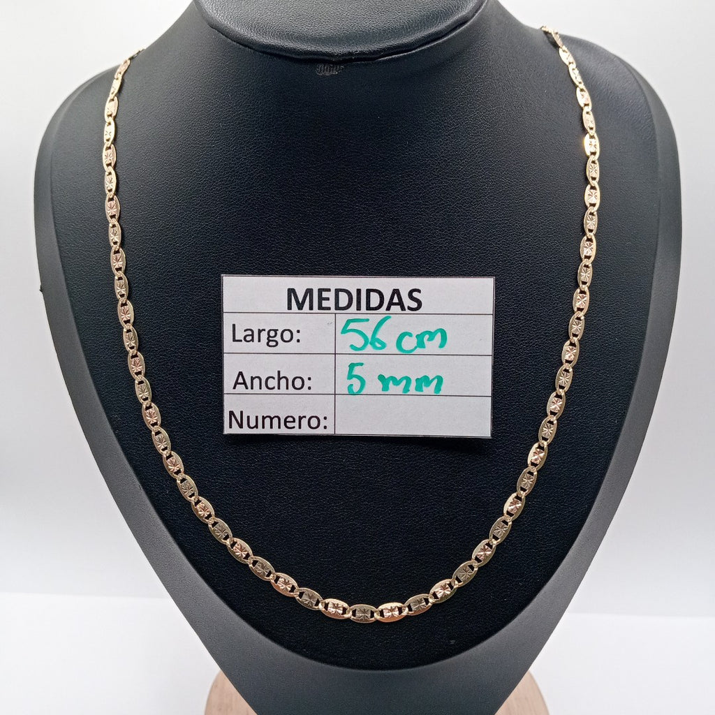CADENA ORO COMBINADO 14 K 9.5 GRMS (SEMINUEVO)