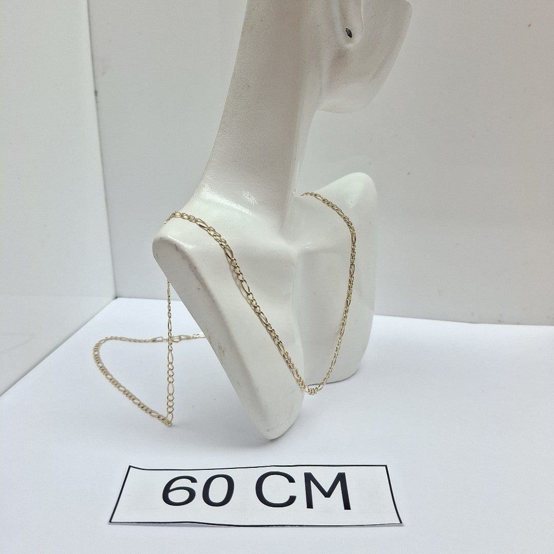 CADENAS TEJIDO 3X1 ORO 10K 60 CM 4.6 GR (NUEVO)