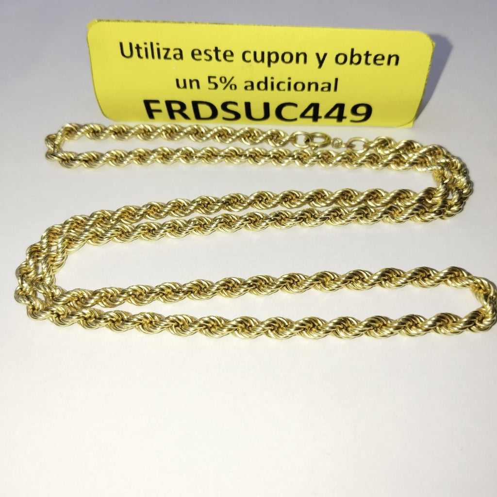 CADENA ORO 14 K 16.6 GRMS (SEMINUEVO)