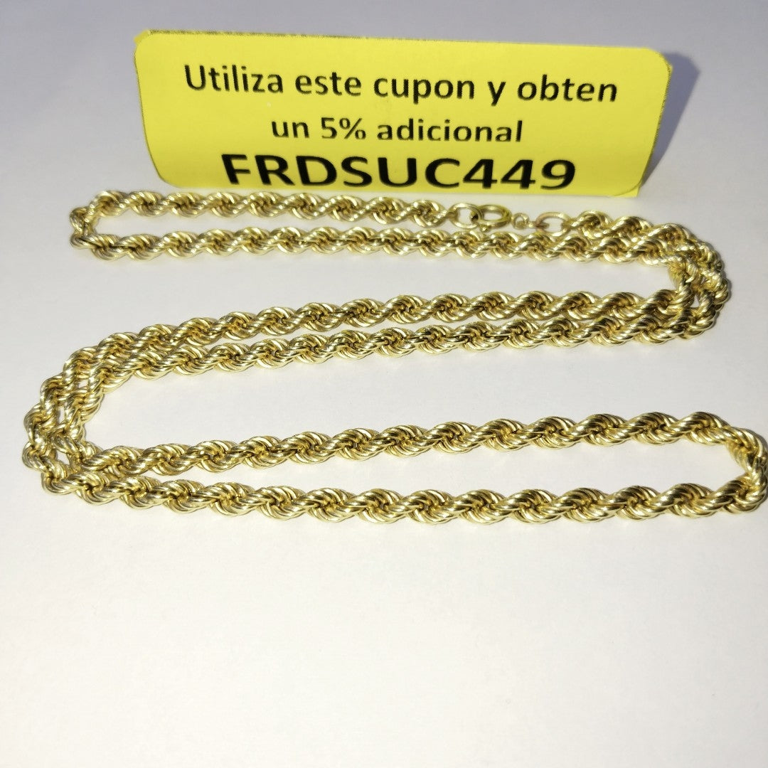 CADENA ORO 14 K 16.6 GRMS (SEMINUEVO)