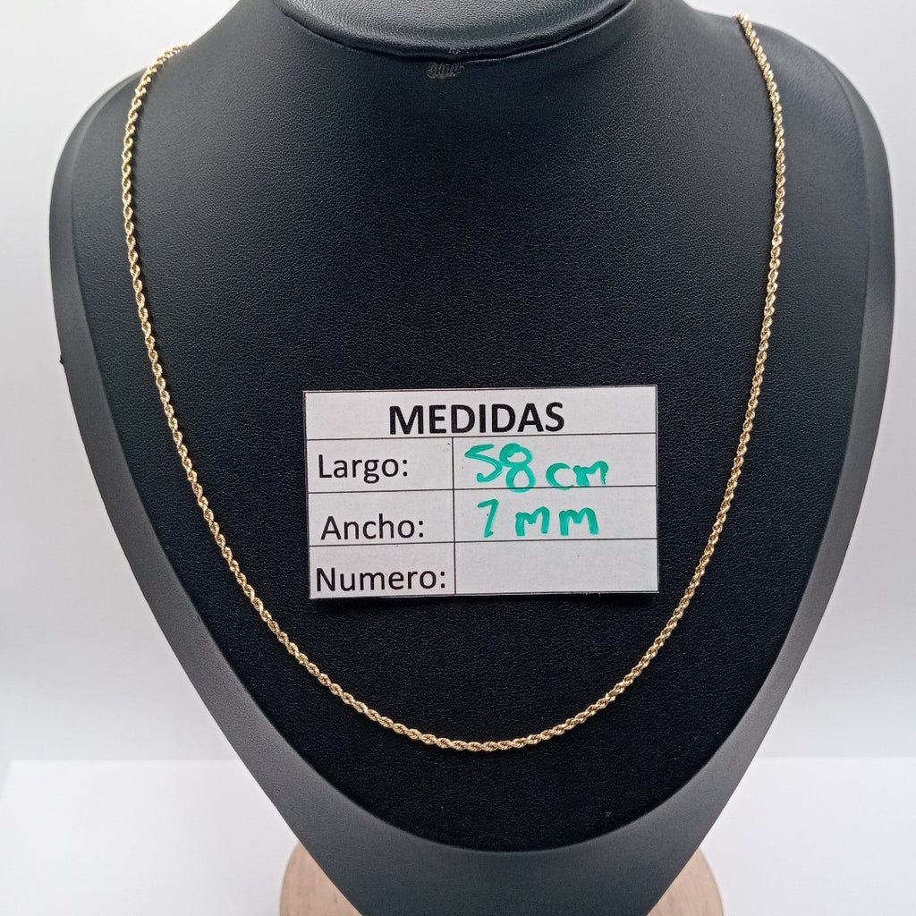 CADENA ORO 14 K 4.6 GRMS (SEMINUEVO)
