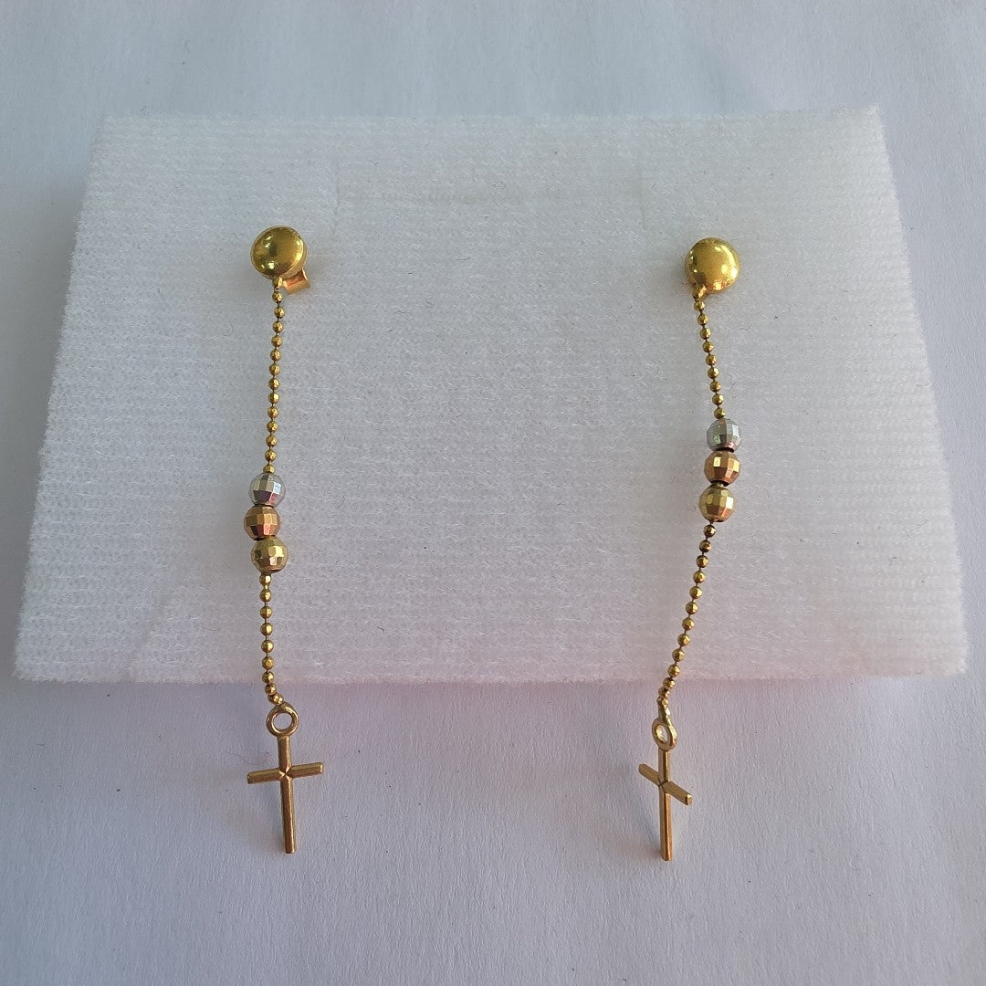 BROQUELES PAR ORO 14 K 1.9 GRMS (SEMINUEVO)