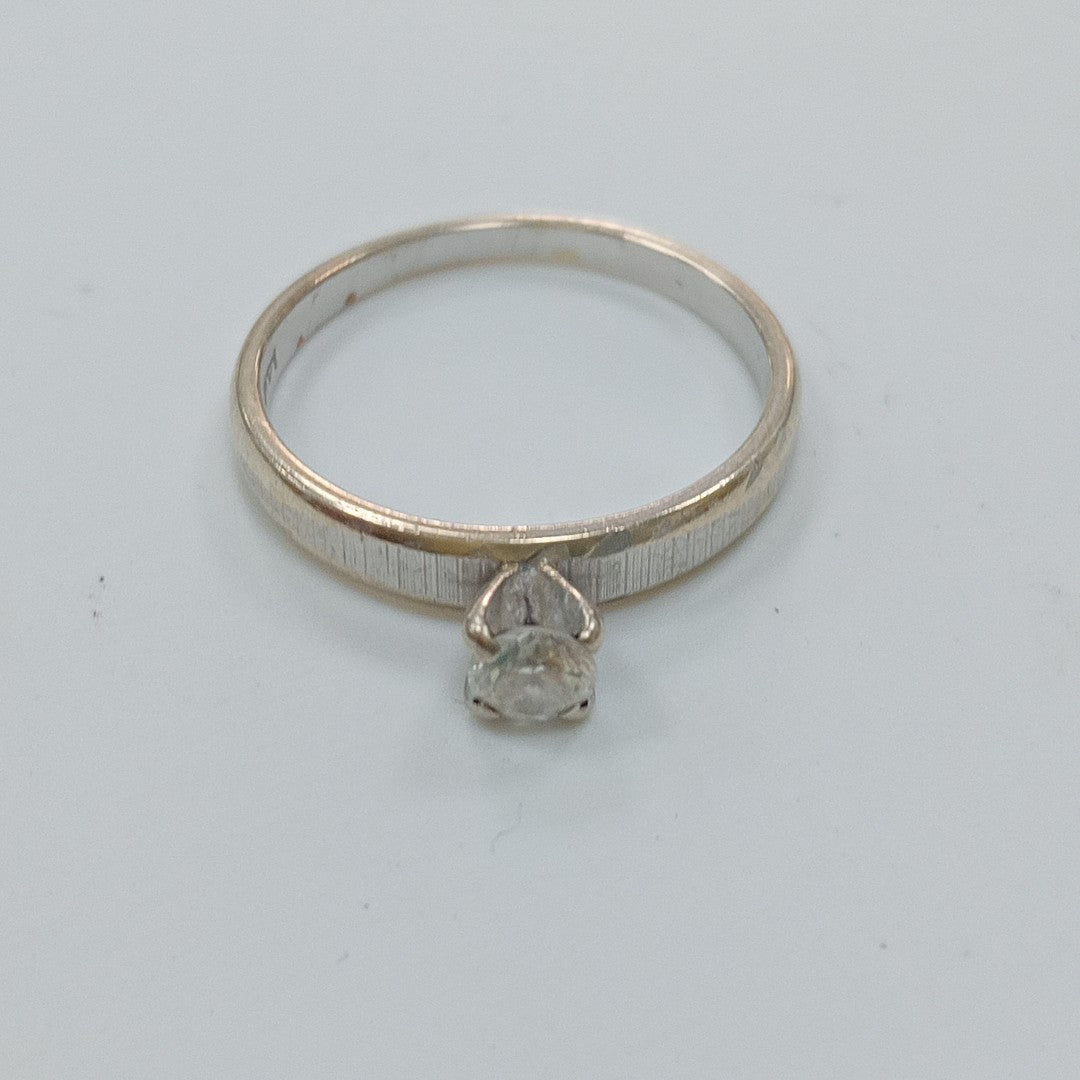 SOLITARIO ORO BLANCO 14 K 2,00 GRMS (SEMINUEVO)