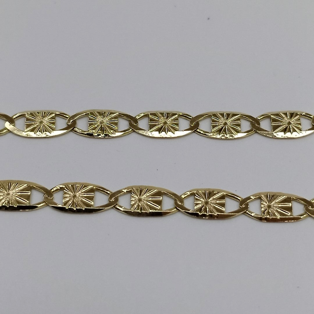 CADENAS TEJIDO GUCHI ORO 14K 55 CM 7 GR (NUEVO)
