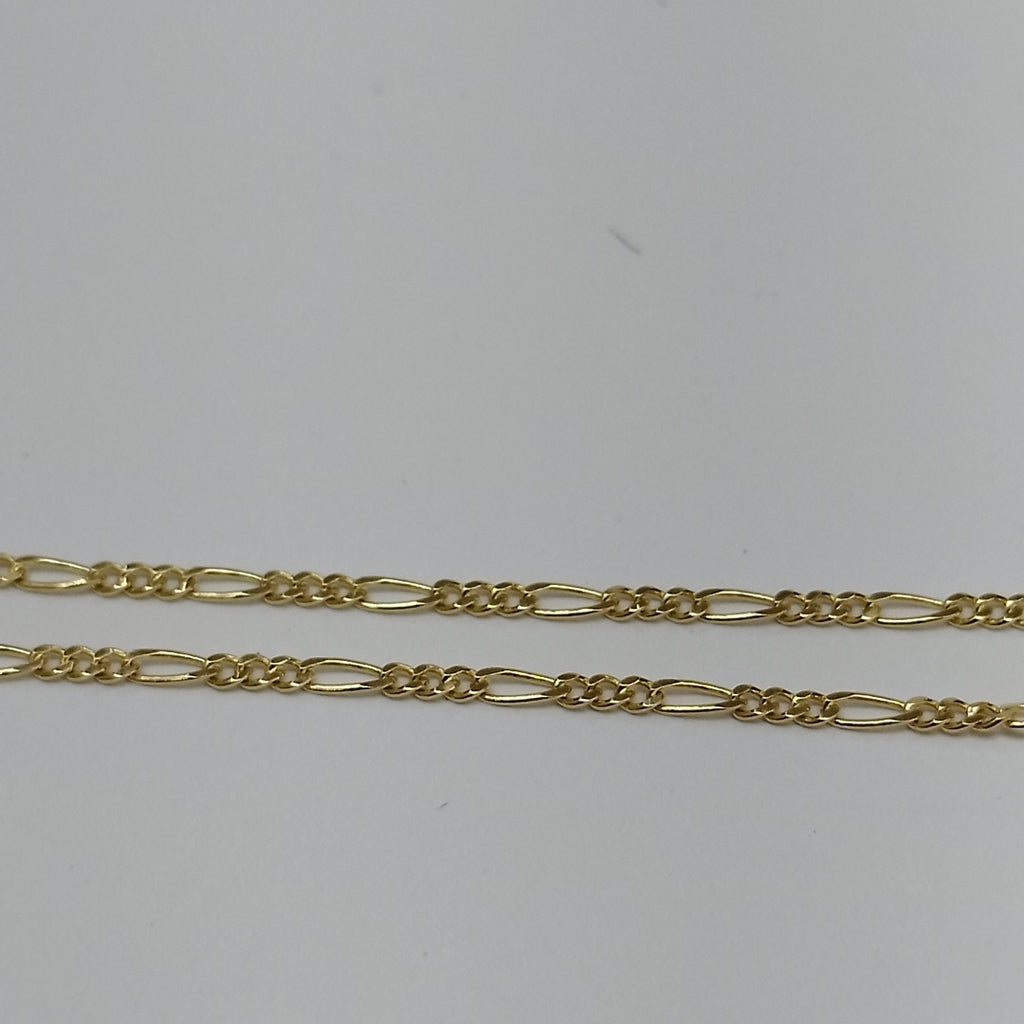 CADENAS TEJIDO 3X1 ORO 14K 55 CM 2.6 GR (NUEVO)