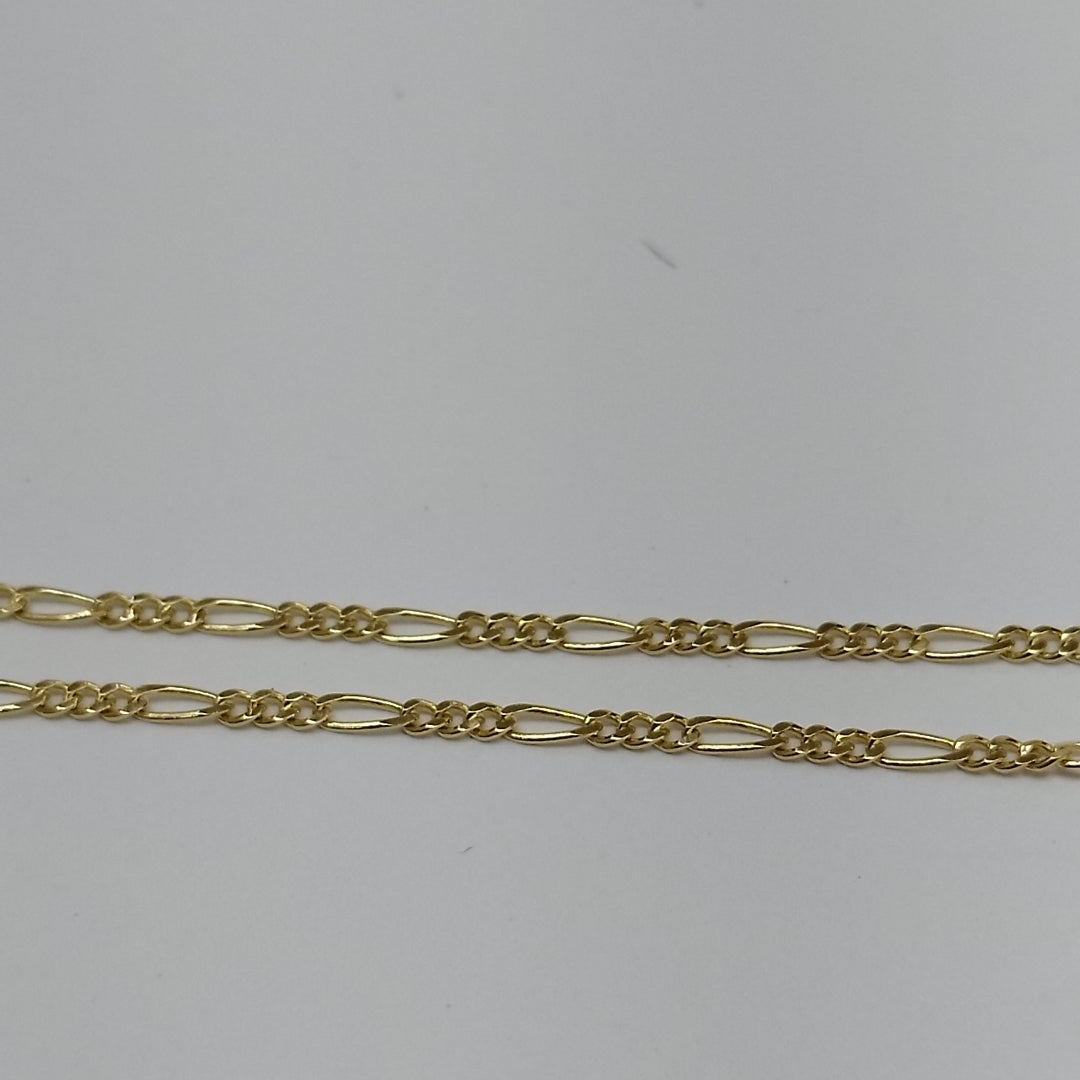 CADENAS TEJIDO 3X1 ORO 14K 55 CM 2.6 GR (NUEVO)