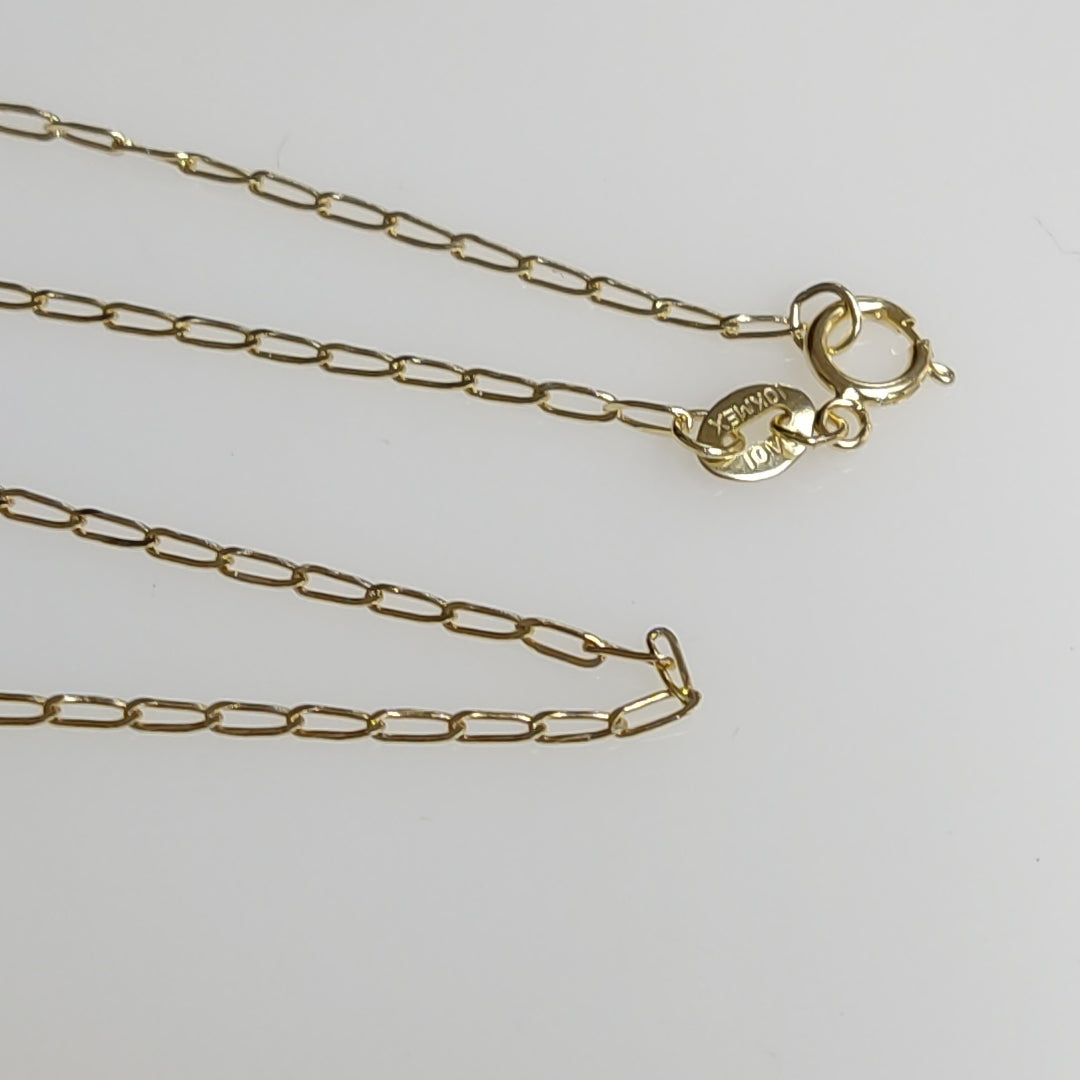 CADENAS TEJIDO ESLABONES ORO 10K 55 CM 1.9 GR (NUEVO)