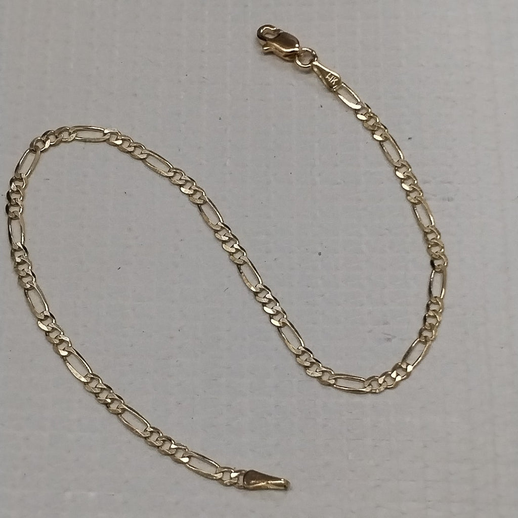 PULSERAS 3X1 ORO 14K 21 CM 2 GR (NUEVO)