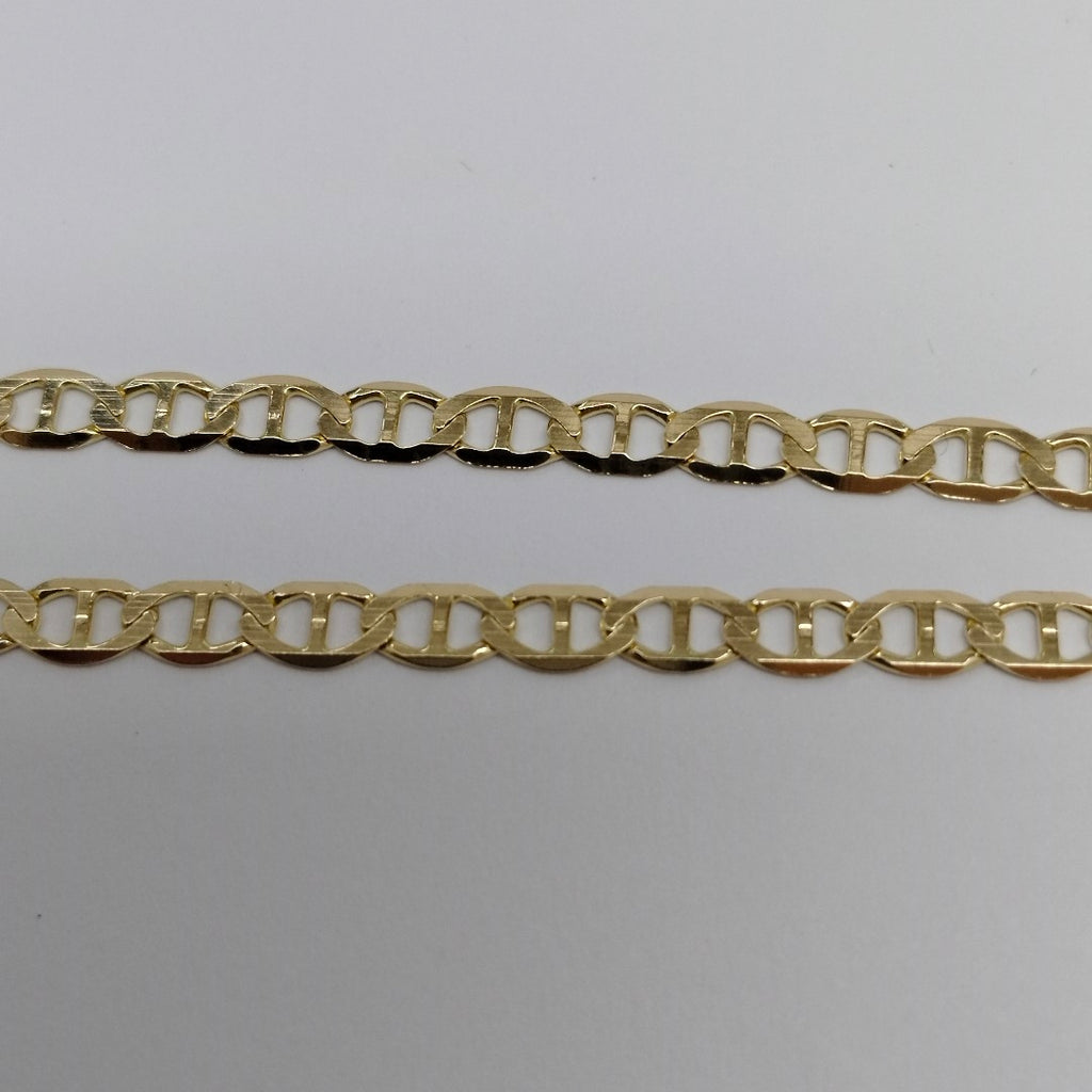 CADENAS TEJIDO MARINERA ORO 14K 50 CM 7.5 GR (NUEVO)