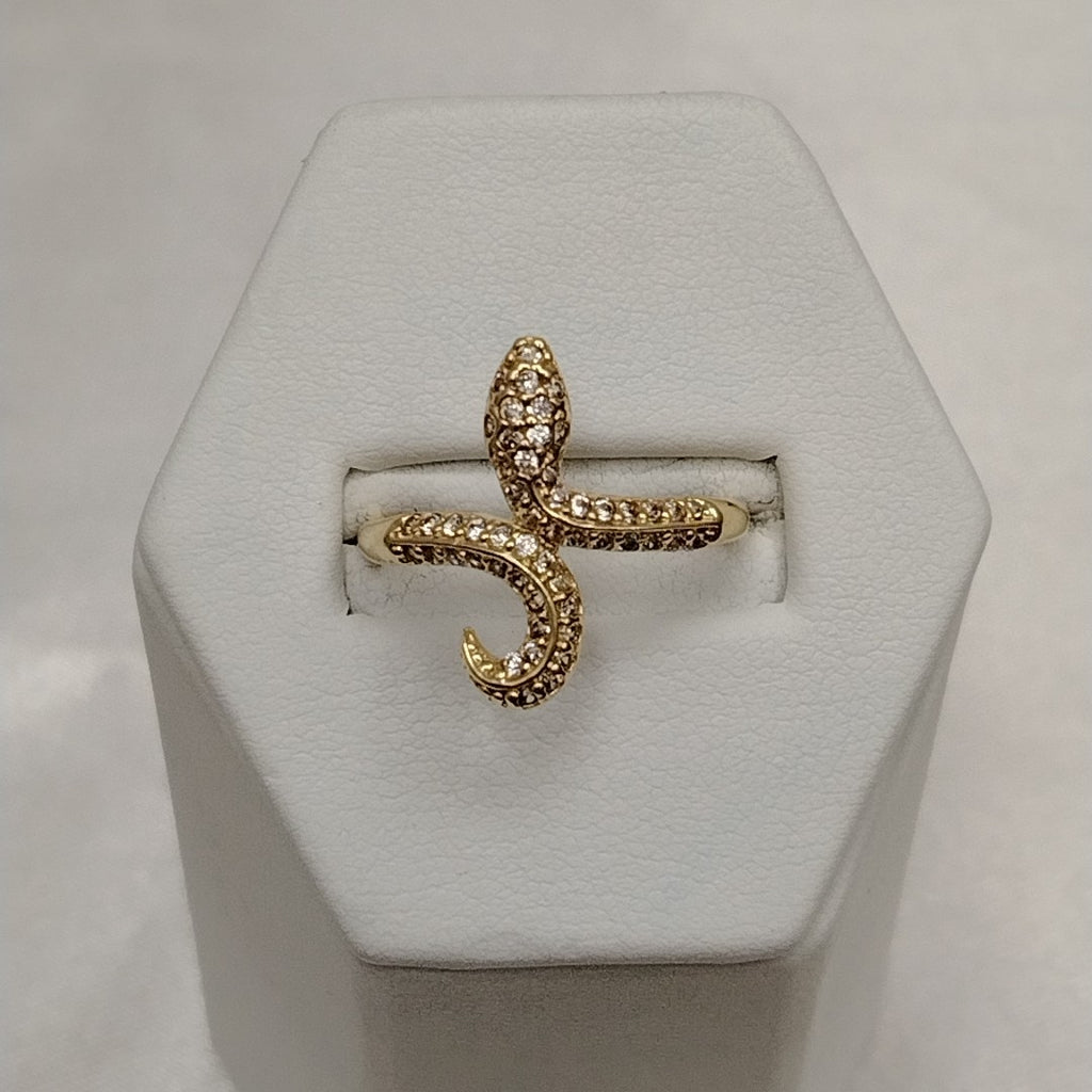 ANILLOS SERPIENTE ORO 10K TALLA 8 1.9 GR (NUEVO)