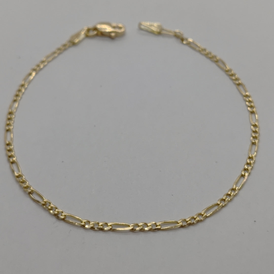 PULSERAS 3X1 ORO 14K 18 CM 1.5 GR (NUEVO)