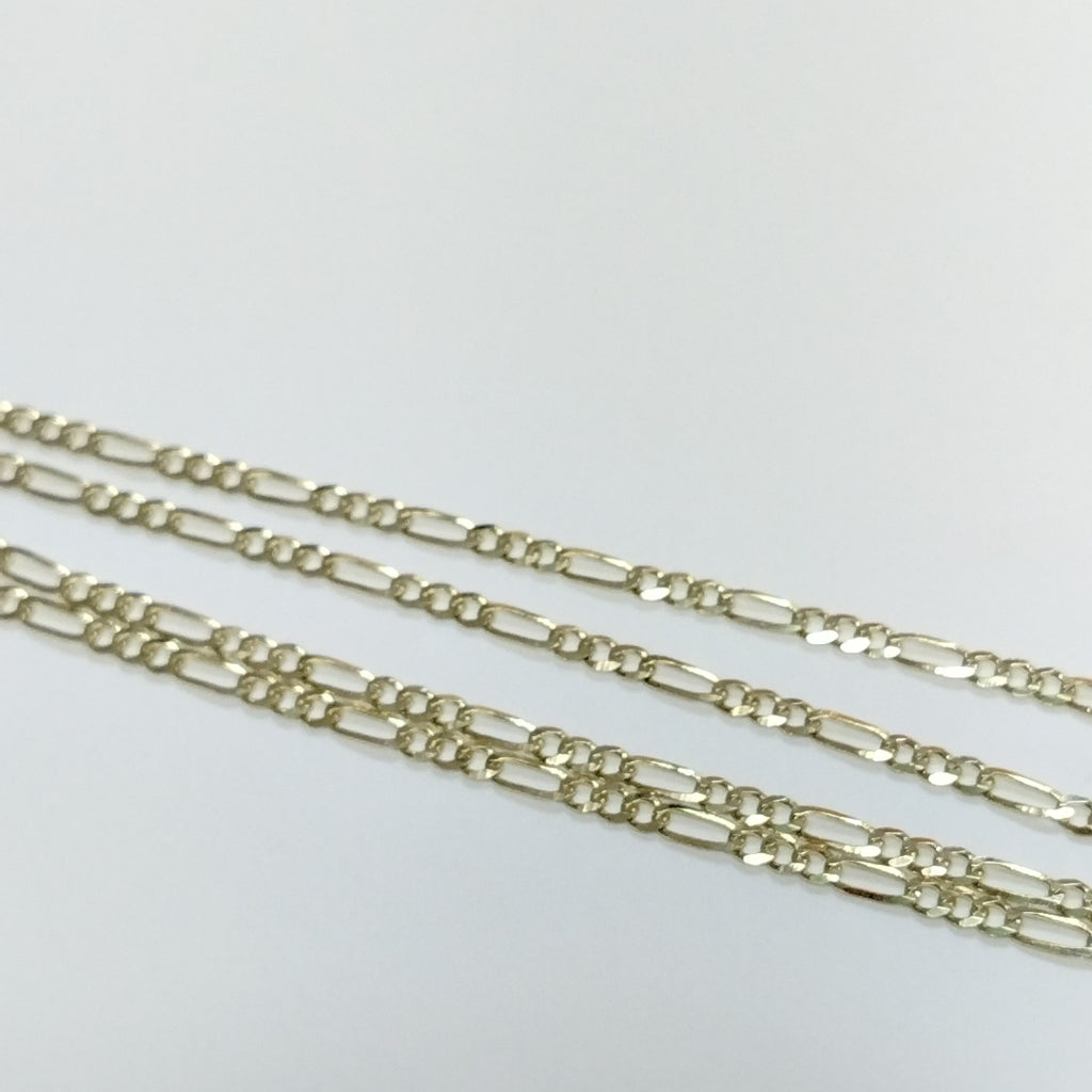 CADENAS 3X1 ORO 14K 55 CM 5 GR (NUEVO)