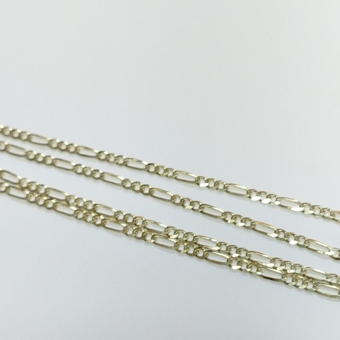 CADENAS 3X1 ORO 14K 55 CM 5 GR (NUEVO)
