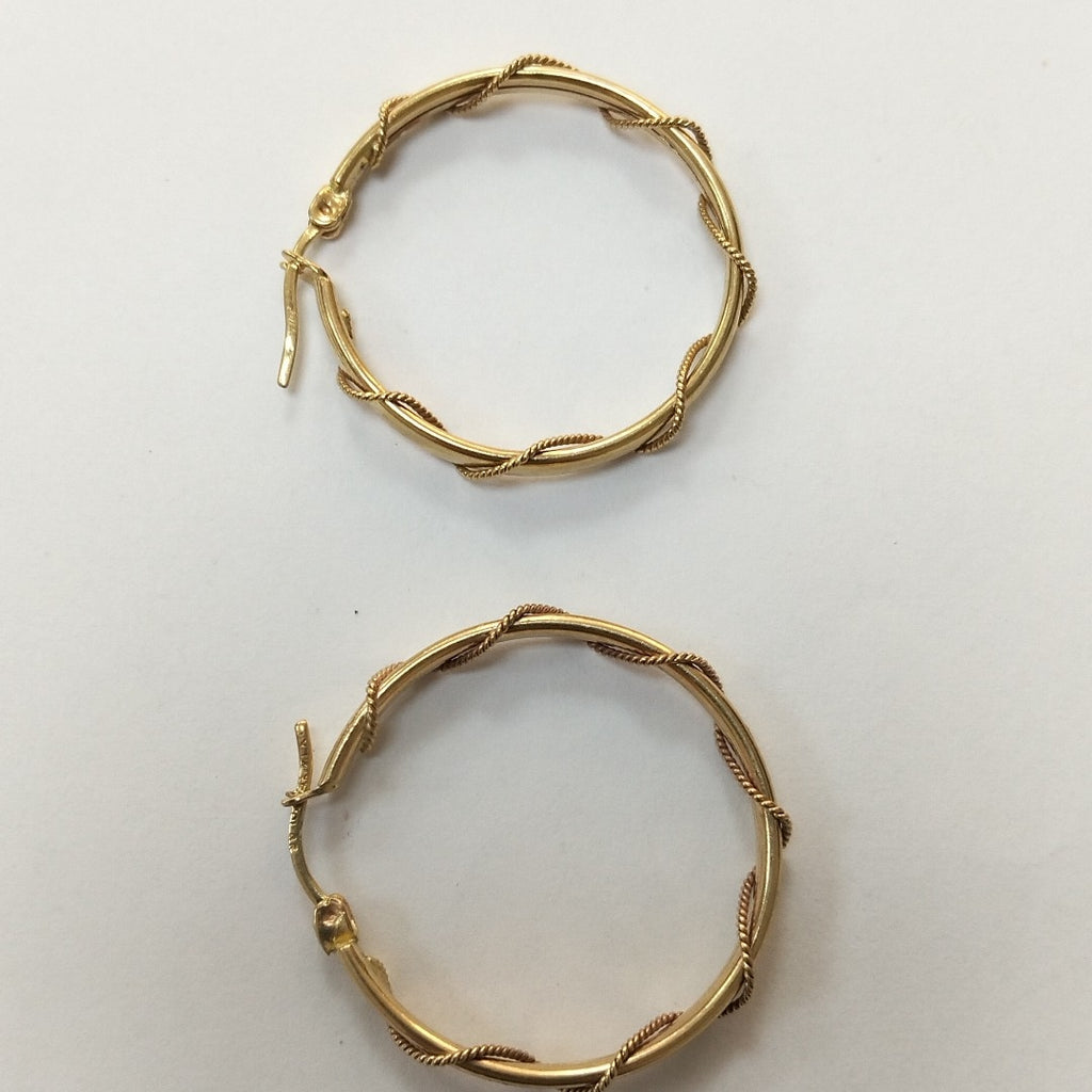 ARRACADAS PAR ORO 14 K 4.6 GRMS (SEMINUEVO)