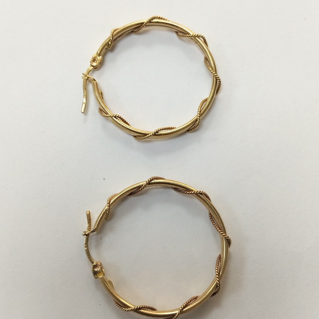 ARRACADAS PAR ORO 14 K 4.6 GRMS (SEMINUEVO)