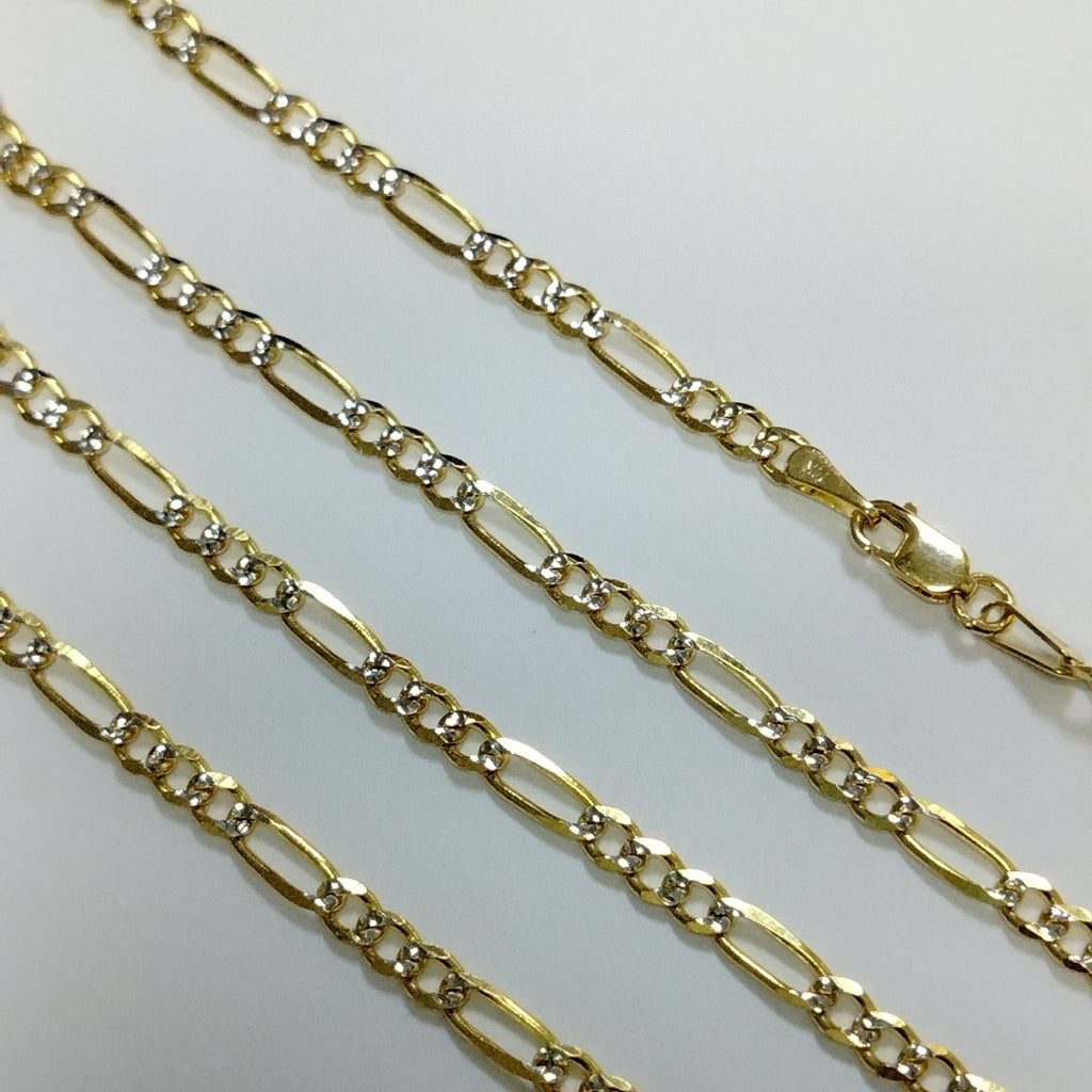 CADENAS 3X1 DIAMANTADA ORO 14K 55 CM 8.4 GR (NUEVO)