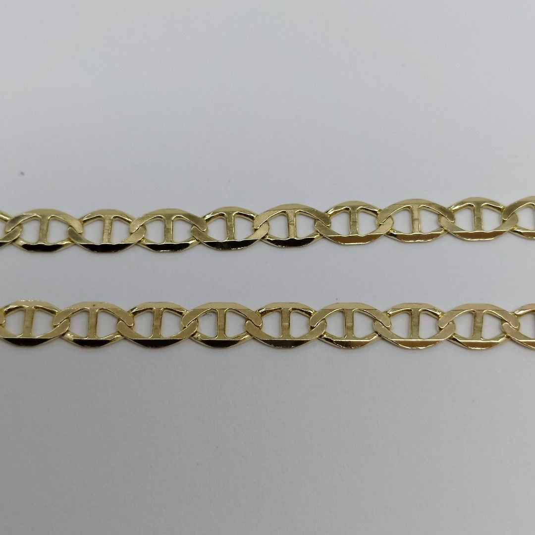 PULSERAS TEJIDO MARINERA ORO 14K 21 CM 3.3 GR (NUEVO)