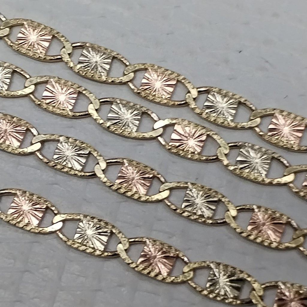 CADENAS TEJIDO GUCHI ORO 10K 55 CM 6.8 GR (NUEVO)