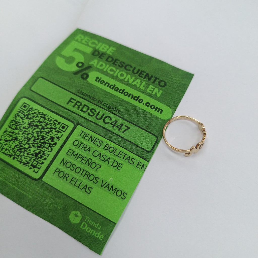 ANILLO ORO 10 K 1,70 GRMS (SEMINUEVO)