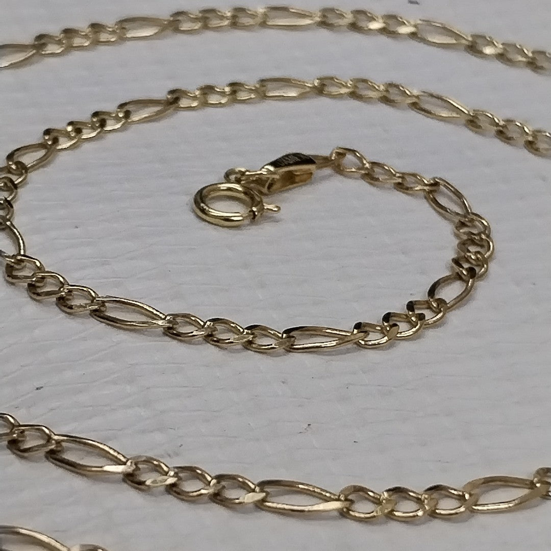 CADENAS TEJIDO 3X1 ORO 10K 55 CM 4.5 GR (NUEVO)