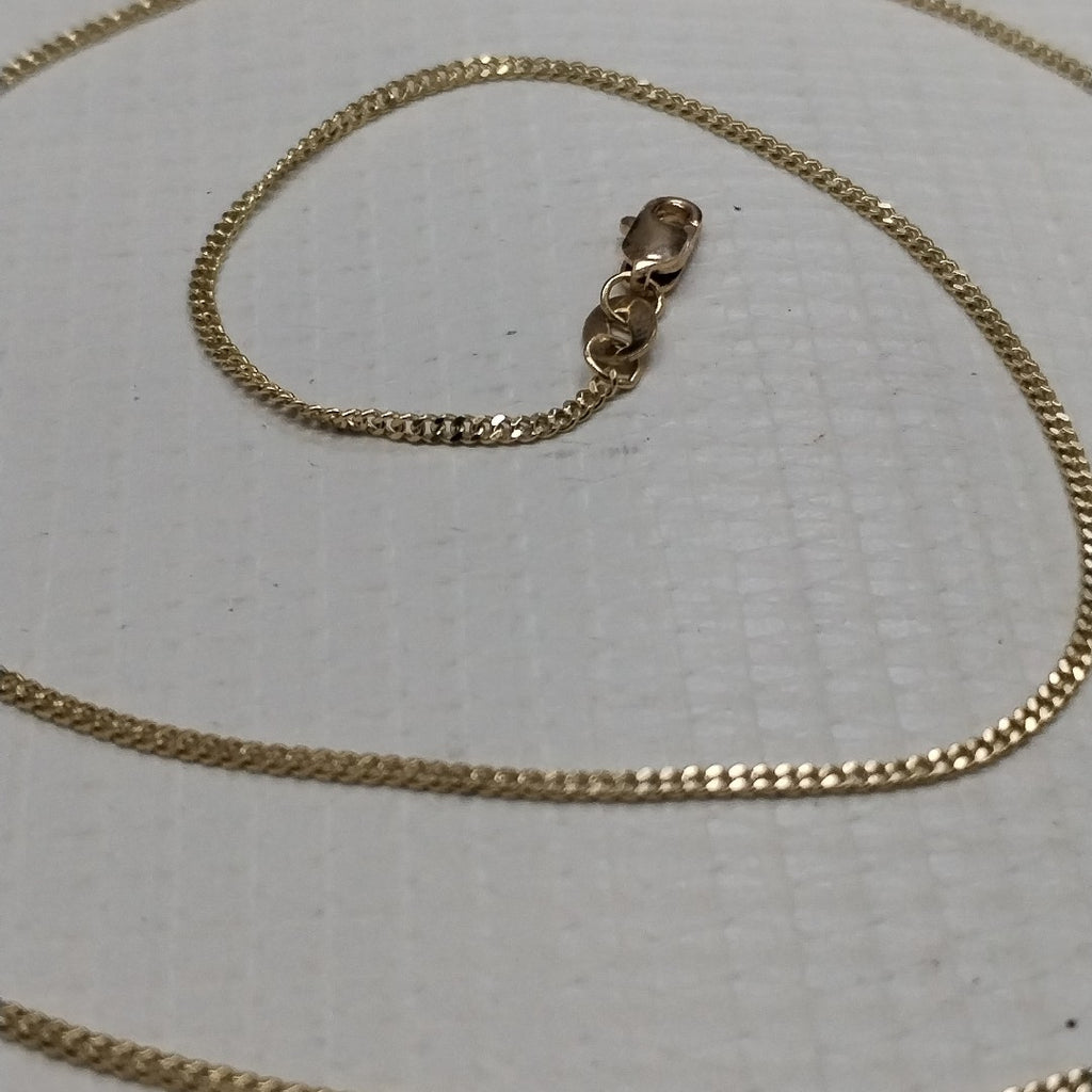 CADENAS TEJIDO BARBADA ORO 10K 50 CM 3.1 GR (NUEVO)