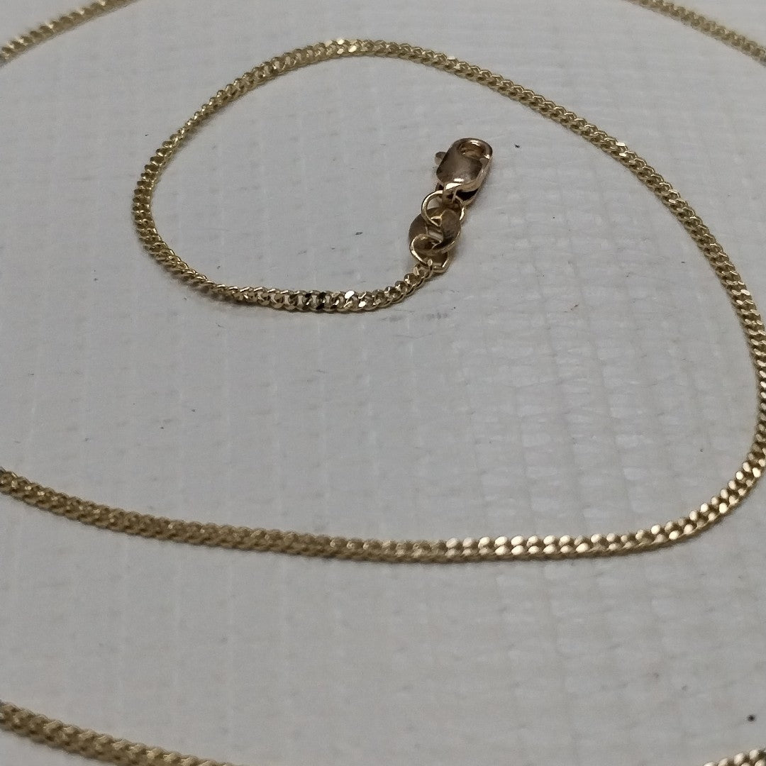 CADENAS TEJIDO BARBADA ORO 10K 50 CM 3.1 GR (NUEVO)