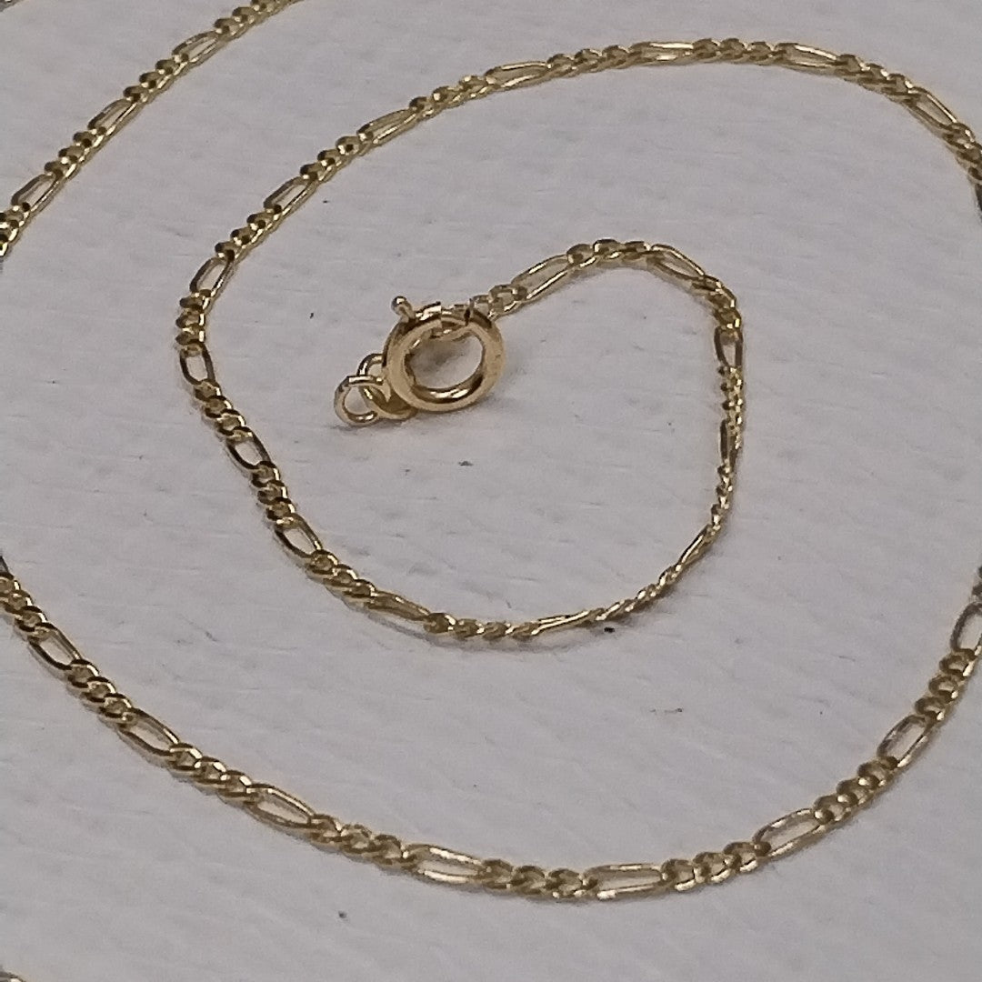 CADENAS TEJIDO 3X1 ORO 14K 55 CM 2.4 GR (NUEVO)