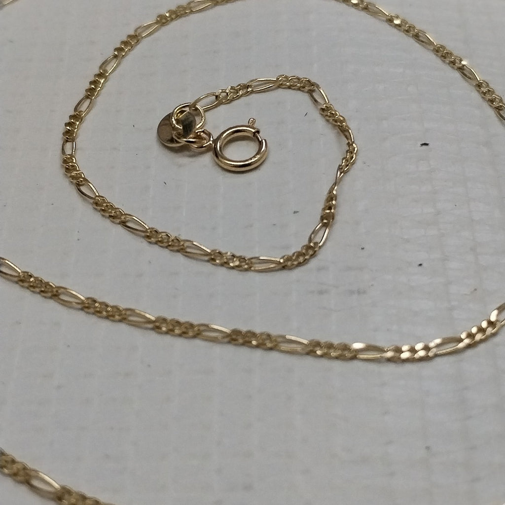 CADENAS TEJIDO 3X1 ORO 14K 55 CM 2.7 GR (NUEVO)